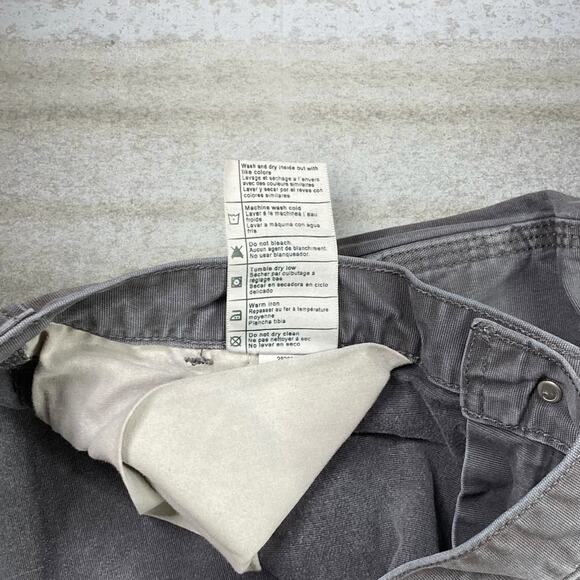 Vintage 90s Carhartt Carpenter Pants 36x28 Relaxed Fit Grey Canvas Dungarees - Picture 5 of 11